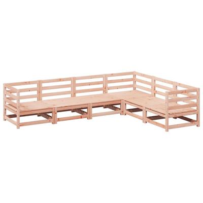vidaXL 6-tlg. Garten-Sofagarnitur Massivholz Douglasie