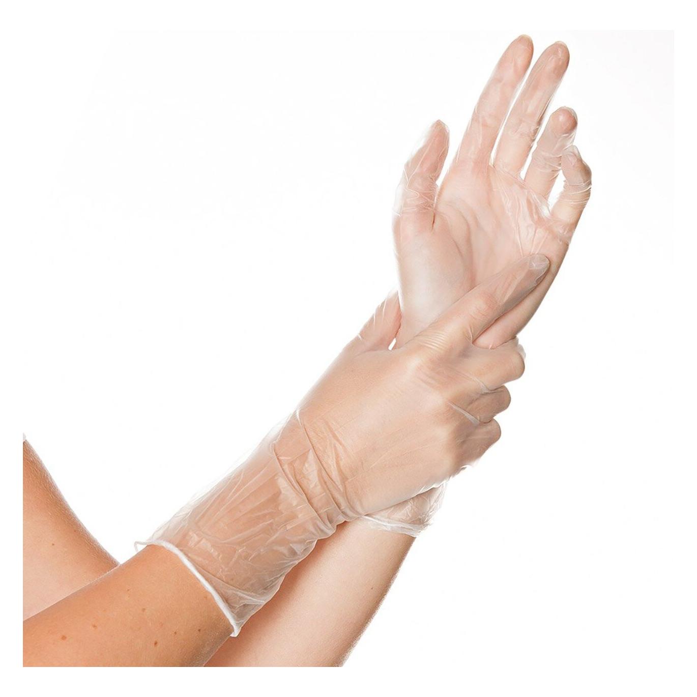 Hygostar unisex Einmalhandschuhe IDEAL LONG weiss Grösse M 100 St. (M) (26853)