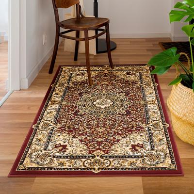 Teppich LUXOR LIVING "Kendra" Gr. 4, rot, B:160cm H:9mm L:235cm, Kunstfaser, Teppiche, Teppich, Orient-Optik, Wohnzimmer