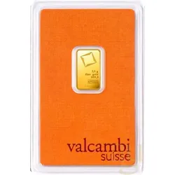 2,5 Gramm Goldbarren Valcambi
