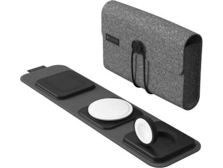 Mophie - Chargeur Induction Chargeur De Voyage 3 En 1 Sans Fil