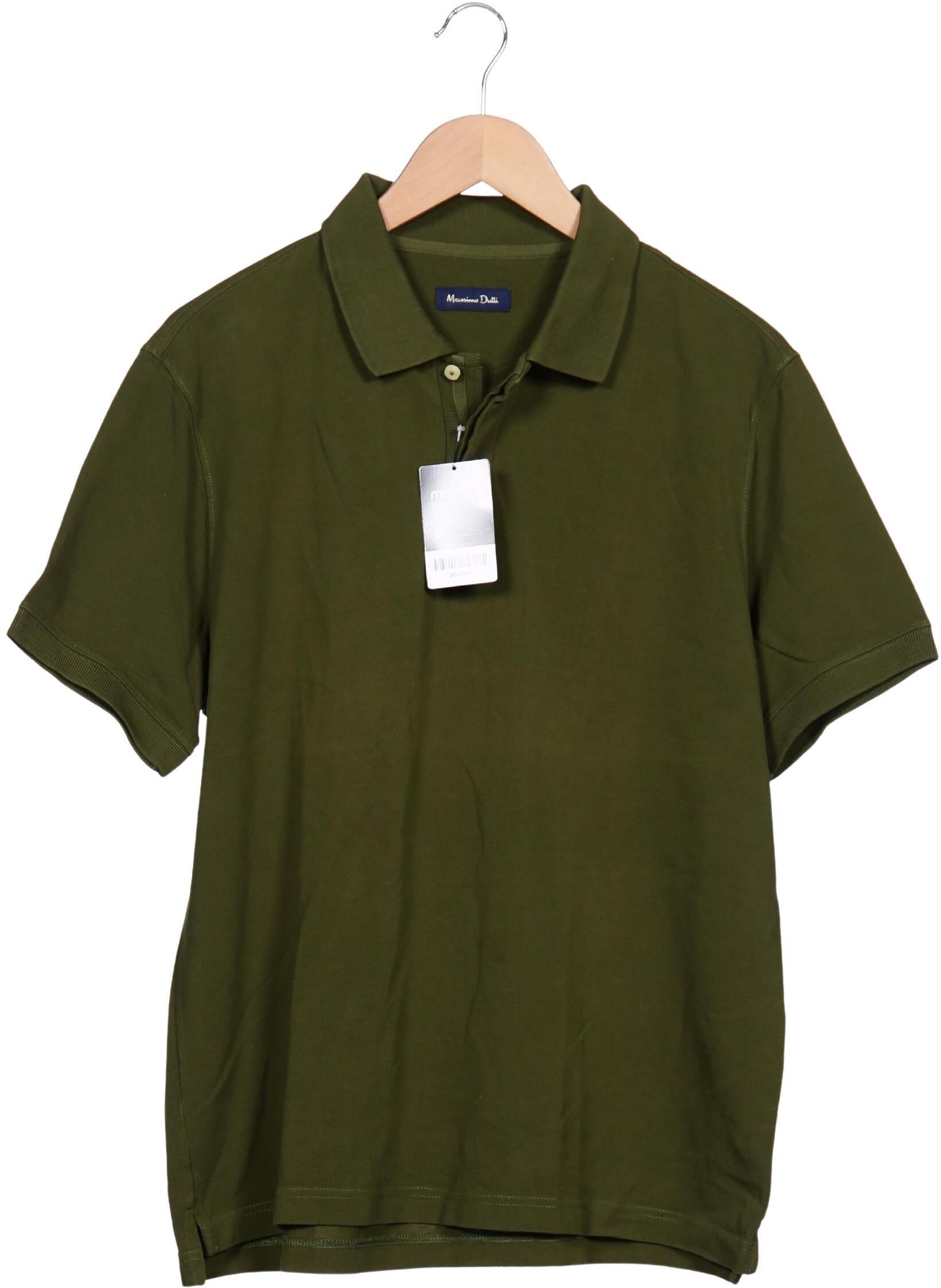 Massimo Dutti Herren Poloshirt, Grün, Gr. Xxl, Baumwolle - Second Hand