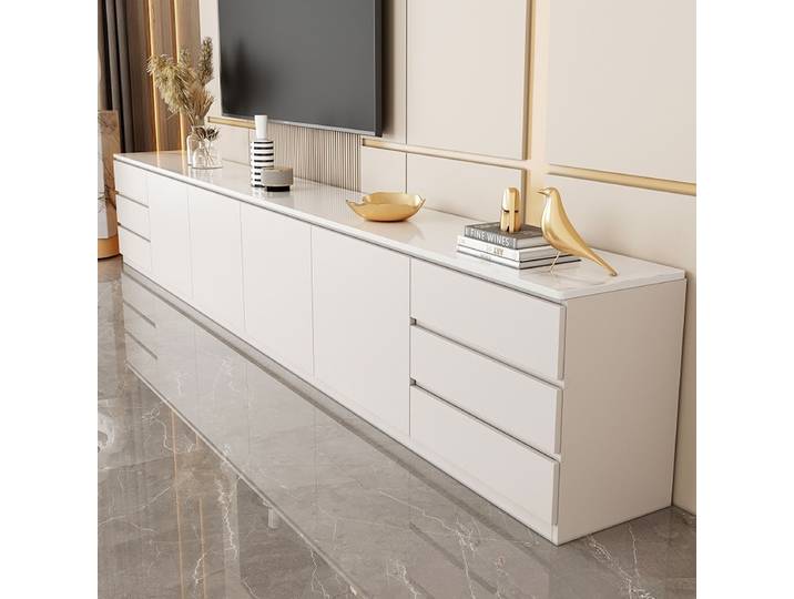 Meuble TV moderne pour centre de divertissement TV 55 pouces avec tiroirs, meuble TV, console avec meuble de rangement, centre pour salon