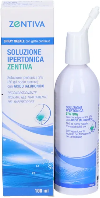 ZENTIVA ITALIA Srl Zentiva Soluzione Ipertonica 3% con Acido Ialuronico Spray Nasale 100 ml