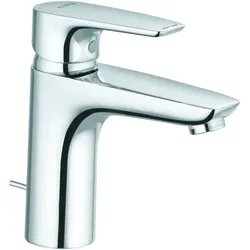 Kludi Pure&solid Waschtischarmatur 342900575 chrom, DN 15, mit Metall-Ablaufgarnitur