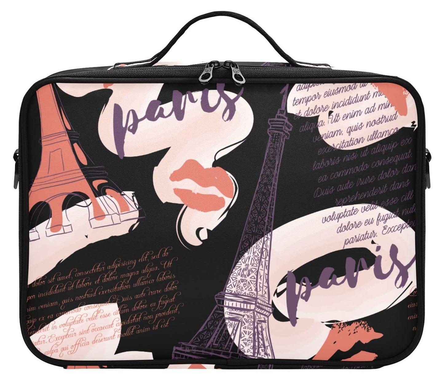 Make-up-Organizer für Reisen mit Vintage-Design, inspiriert vom Eiffelturm