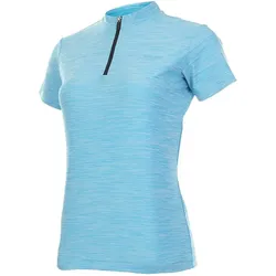 Chiba, Damen, Velotrikot, Lady Melange Shirt - Radtrikot, türkis, 3XL, atmungsaktiv, 3 Rückentasc... (3XL), Türkis