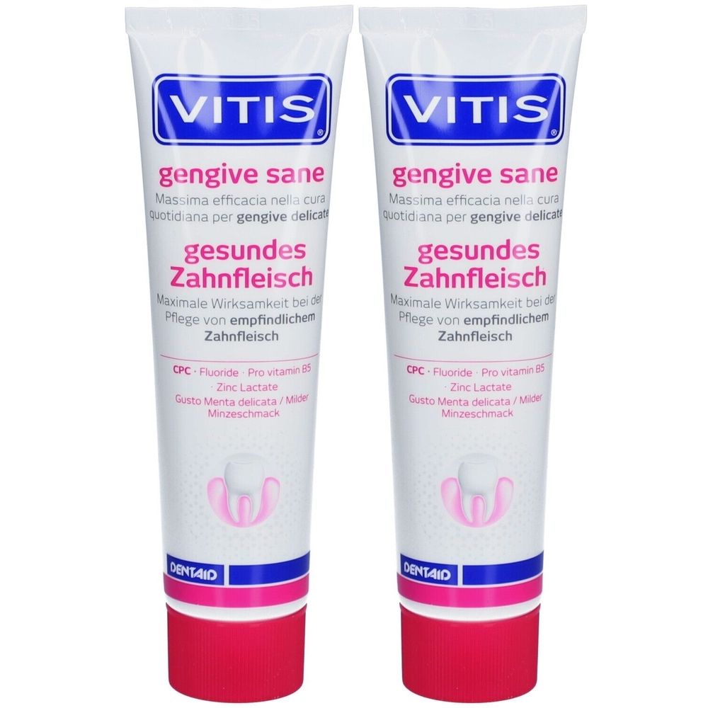Vitis Gesund Zahnfl Zahnpa x2 2x100 ml Zahnpasta