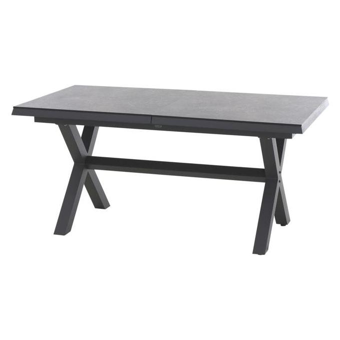 Siena Garden Sincro Ausziehtisch 160/200x90cm matt anthrazit / HPL ferro (160 x 90 x 77 cm) (S08830)