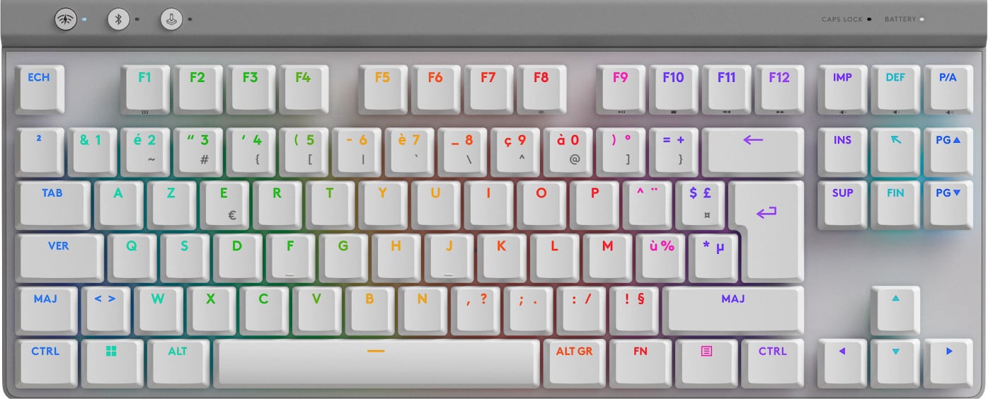 Logitech G515 LIGHTSPEED TKL draadloos toetsenbord wit