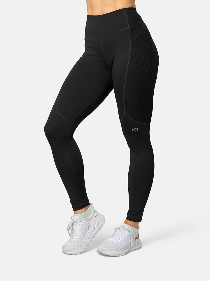 KARI TRAA Trainingsleggings "Linnea" in Schwarz - XS
