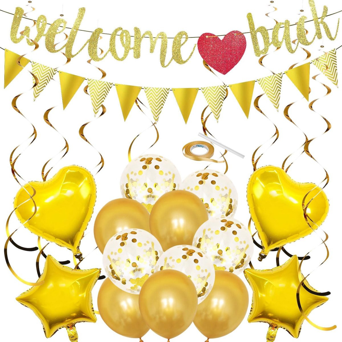 28 stuks Welcome Back en Welcome Home slingers voor school, klaslokaal of thuis decoratie