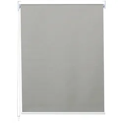Rollo MCW-D52, Fensterrollo Seitenzugrollo Jalousie, Sonnenschutz Verdunkelung blickdicht 70x230cm ~ grau