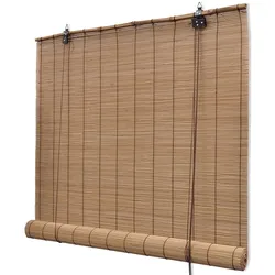vidaXL Bambusrollo Braun 140x160 cm