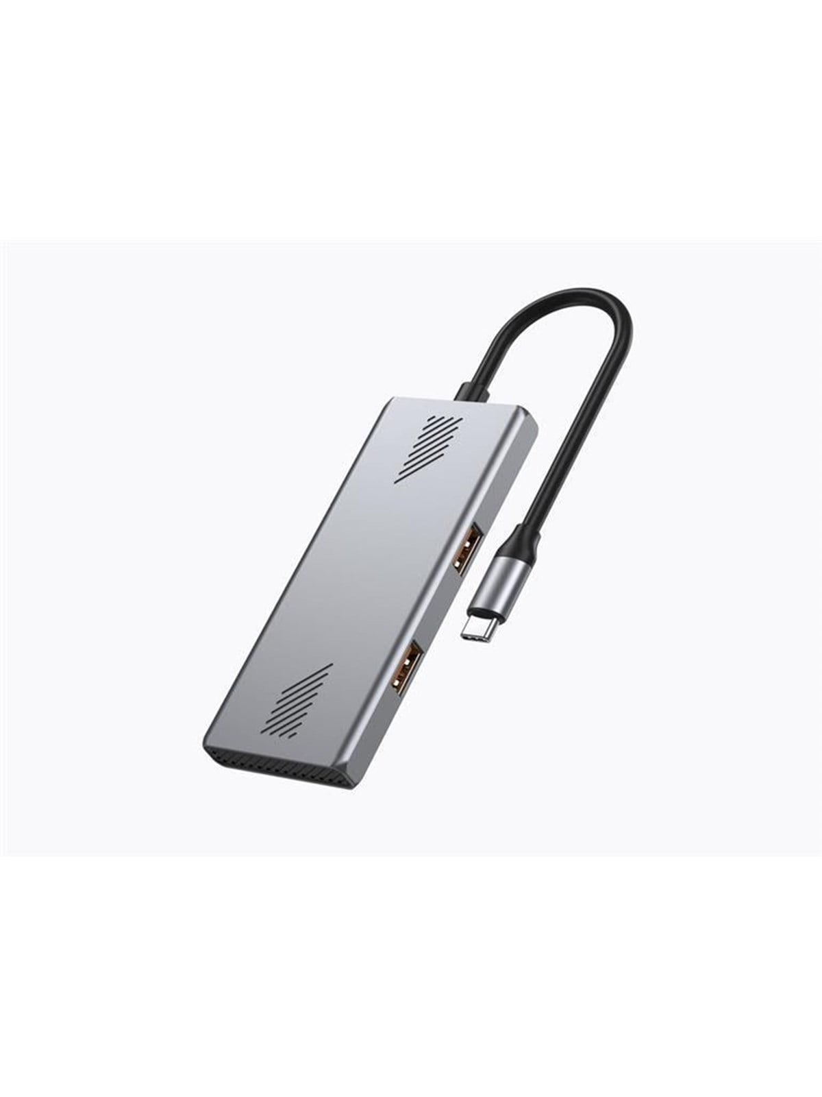 Gembird 4-port A + C USB 3.2 (Gen 2) Type-C hub USB-Hubs - 4 - Grau