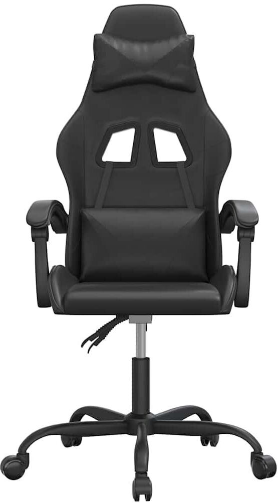 vidaXL Chaise de jeu Noir Similicuir