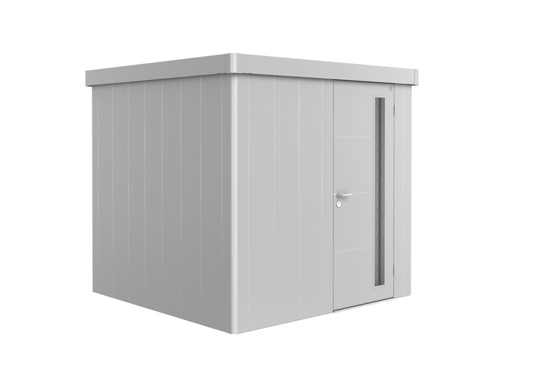 BIOHORTGARTE Gerätehaus Neo 2B Standardtür silber-metallic 16904206