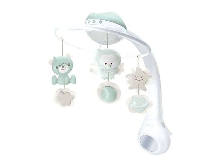 Infantino 3-in-1 Projector Muziekmobiel, Converteerbare Mobiel, Tafel- & Kinderbedlamp Projector met Wekmodus om Daglicht te Simuleren, Inclusief 6 Melodieën & 4 Natuurgeluiden, Verstandig