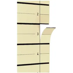 Pagna, Ordner Zubehör, Trennbl„tter, DIN A4, Kraftkarton, beige