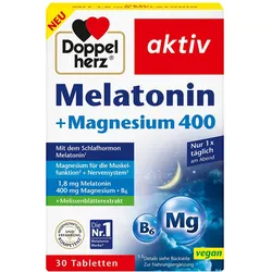 DOPPELHERZ Melatonin+Magnesium 400 Tabletten 30 St