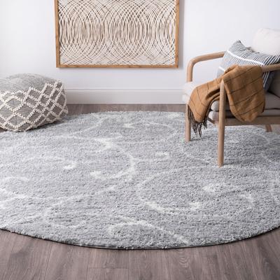 Alise Rugs Sohni Shag Farmhouse Floral Indoor Area Rug