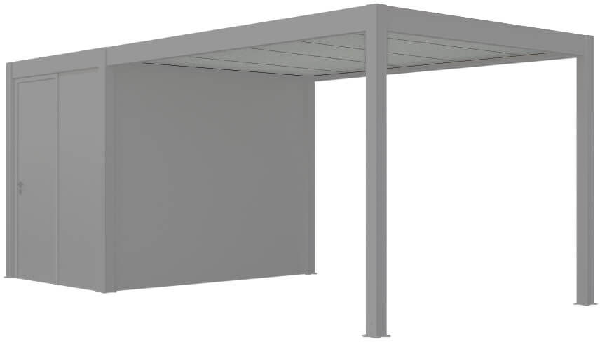 fenêtre24.com Carport blanc aluminium avec abri jardin 3x5m - Rangement vélo sécurisé 3015x4983mm fenetre24.com