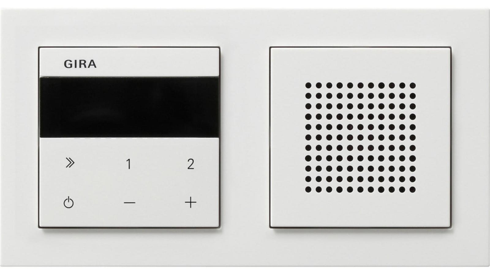 Gira UP-Radio IP-luidspreker met frame E2, zuiverwit, glanzend