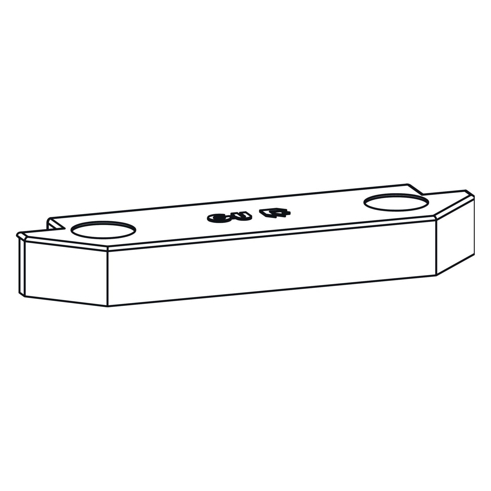 GU 966 PSK Rastplatte, Eurofalz 24x8 mm, 13V, Zink silber, mit Positionszapfen (42727582)