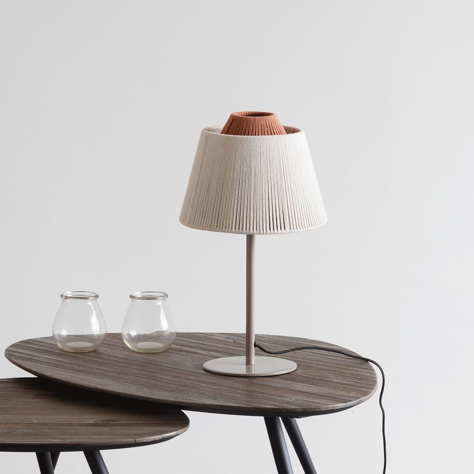 ZILT Tafellamp Youa Beige - Hoogte: 45 cm