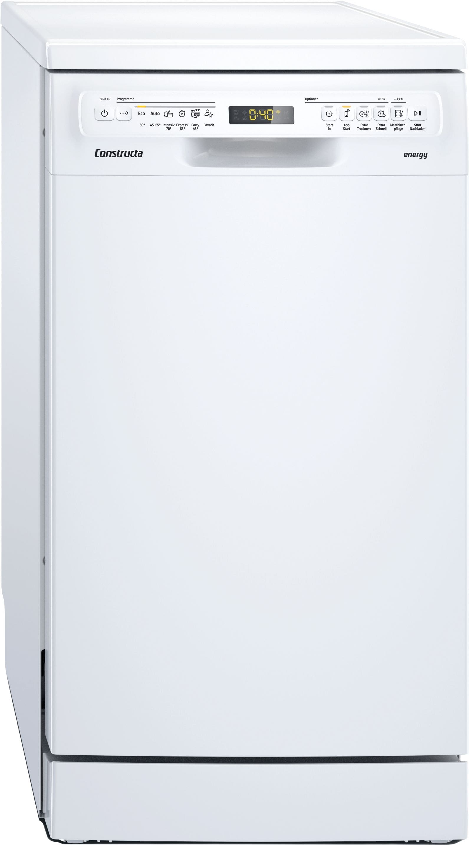 Constructa CP6SW02HKD 45 cm Geschirrspüler Leise 10 Maßgedecke aquaStop Funktion Wärmetauscher