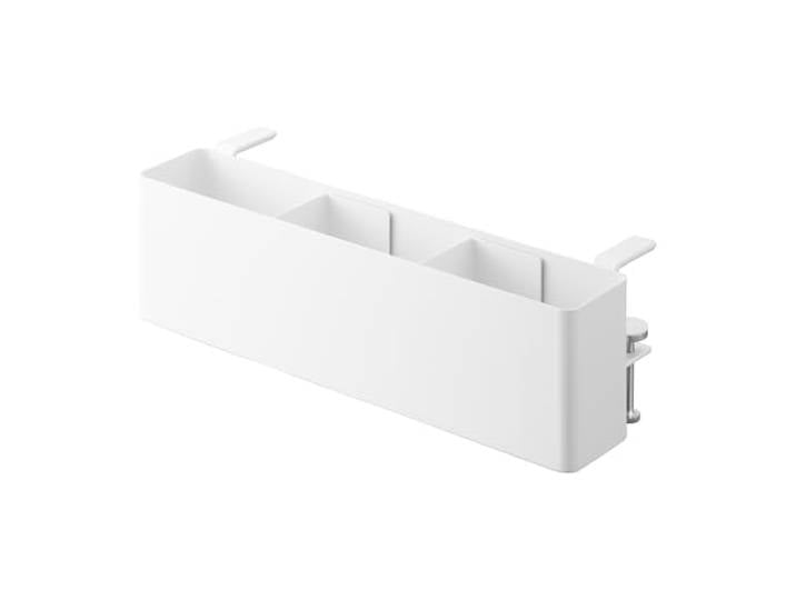 Yamazaki 1574 TOWER Slim Tableside Basket\, white\, Steel\, 30 x 10 x 9.511 cm
