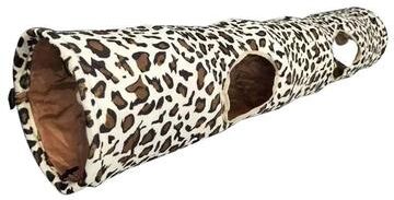 Inspired Finds Leopard Print Crinkle Cat Tunnel For Interactive Play, Hiding & Exercise Leopard Print Crinkle Cat Tunnel For Interactive Play, Hiding & Exercise