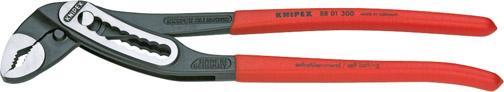 KNIPEX Wasserpumpenzange Alligator, Kopf poliert, Griffe mit rutschhemmenden Kunststoffhüllen