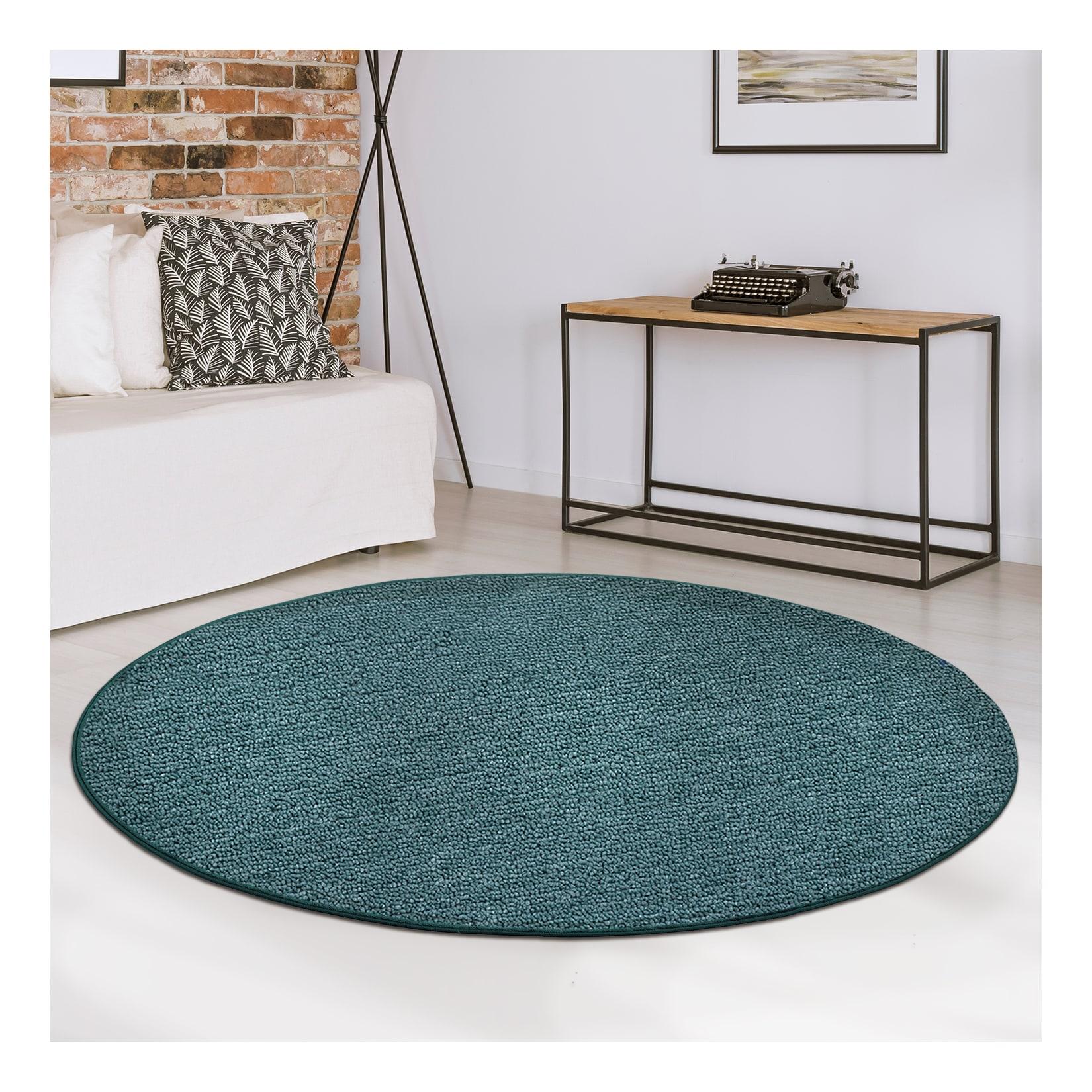 Karat Teppich London Grün 95 Rund