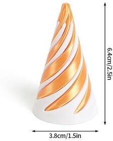 Inspire Select 3D Printed Rotating Spiral Cone Toy Anti Stress Impossible Pyramid Fidget With Bunny Design s2