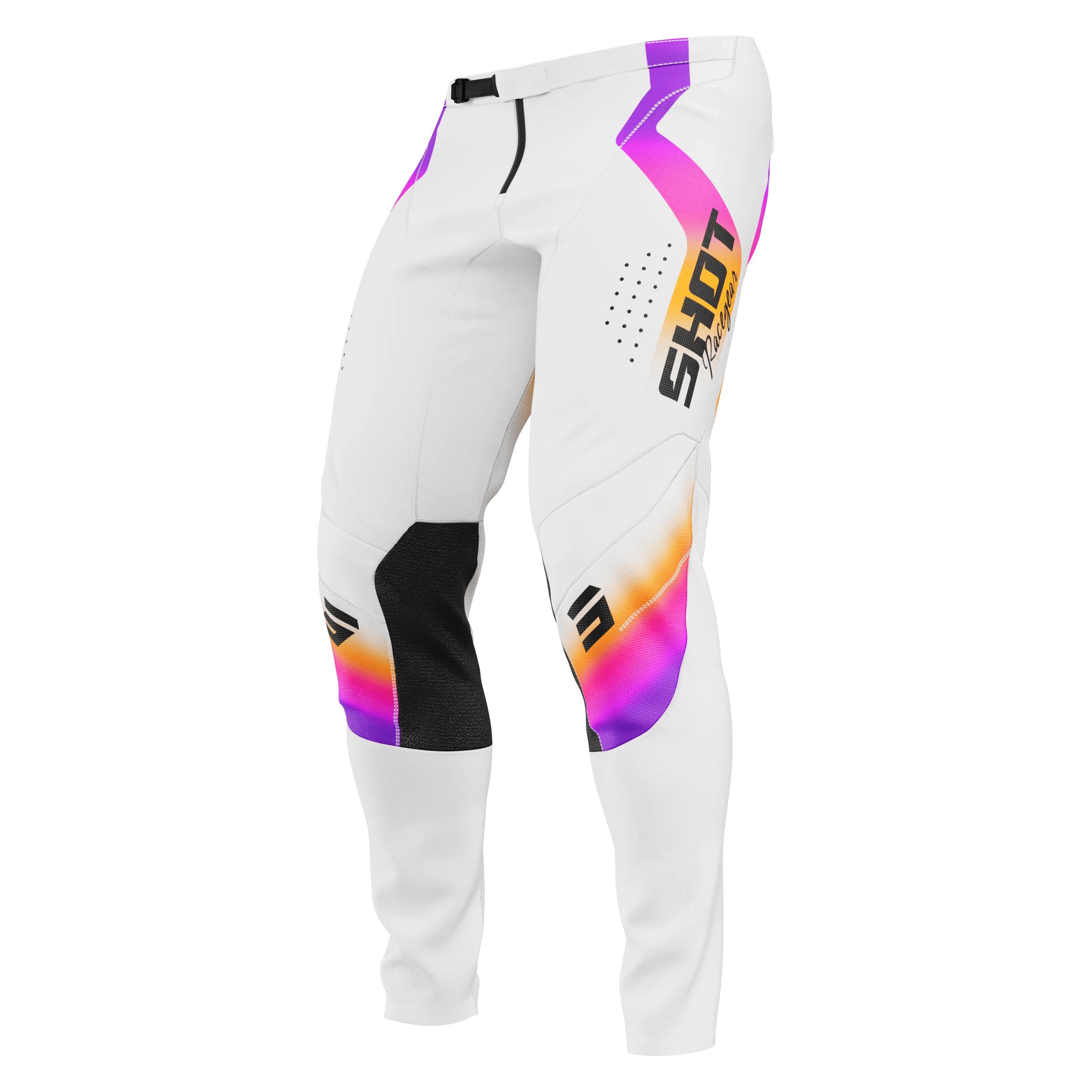 Shot racegear SHOT CONTACT STREAM Hose weiss 36 (Herren, 36) (A04-11B-C03-36)