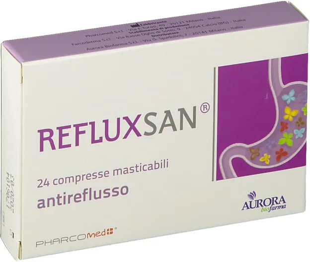AURORA BIOFARMA Srl Refluxsan Antireflusso, 24 Compresse