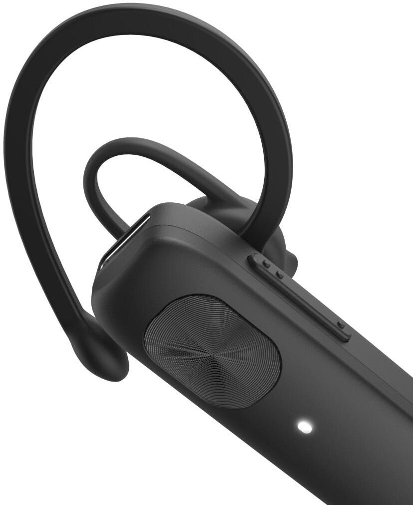 Hama Bluetooth-Kopfhörer "Mono-Bluetooth-Headset, Multipoint, Lautstärkeregler", schwarz, Kopfhörer, extra lange Standby Zeit, Bluetooth-Kopfhörer