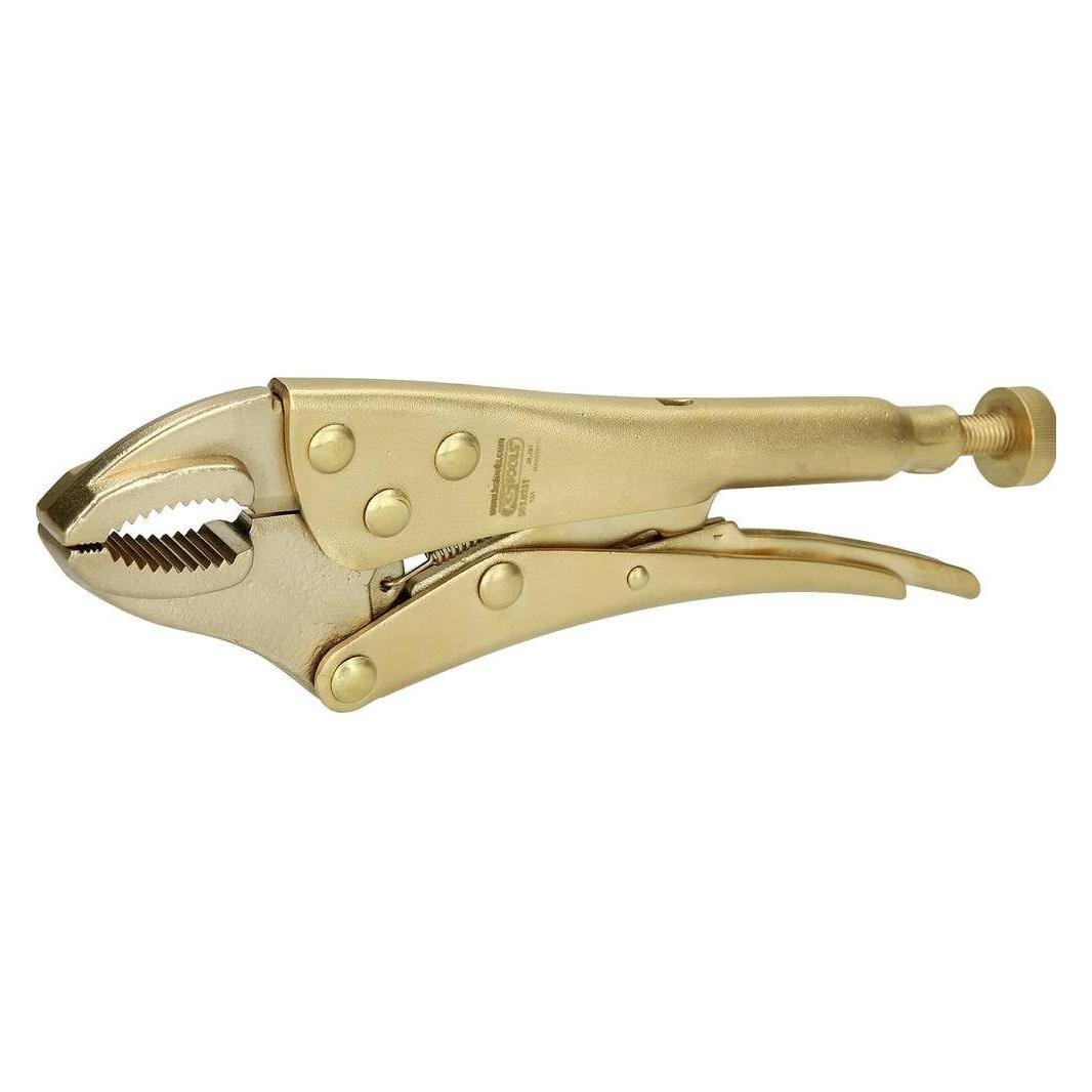 KS Tools BRONZEplus Funkenfreie Gripzange, Gesamtlänge 254 mm, Maulgrösse 16 mm (254 mm) (963.0331)