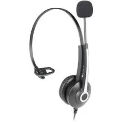 Hamlet HHEADM-UJM Headset und Ohrhörer Verkabelt A USB Büro Typ A Schwarz