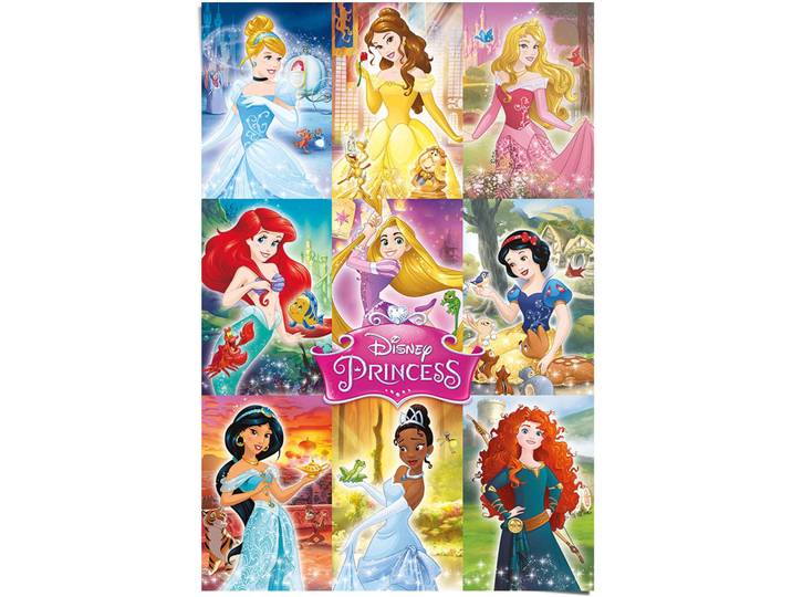 Poster REINDERS Disney`s Prinzessinnen Kollage , bunt (farbe bild(er): mehrfarbig), B:61cm H:91,5cm, Papier, Bilder, Poster