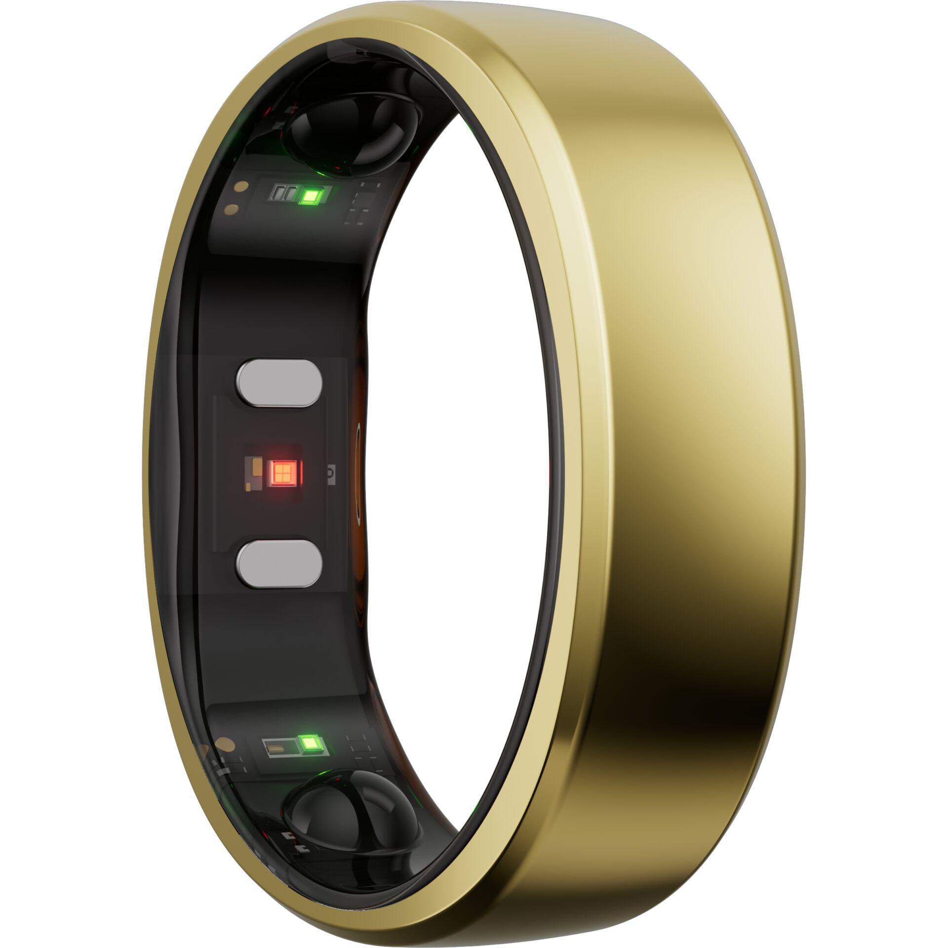 RingConn Smart Ring Gen2 für Frauen und Männer - Schlaf- und Fitness Tracking Wearable - Herzfrequenz - Königgold Größe 10