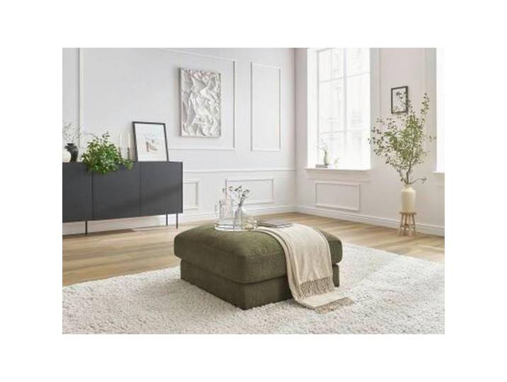 Hocker Leonard, Grün, Kunststoff, quadratisch, 86x43x86 cm, Wohnzimmer, Hocker, Sitzhocker