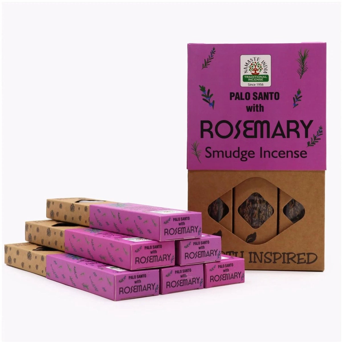 Namaste India Masala Wierook 30g - 12 Pakjes - Natuurlijke Wierookstokjes voor Ontspanning en Meditatie