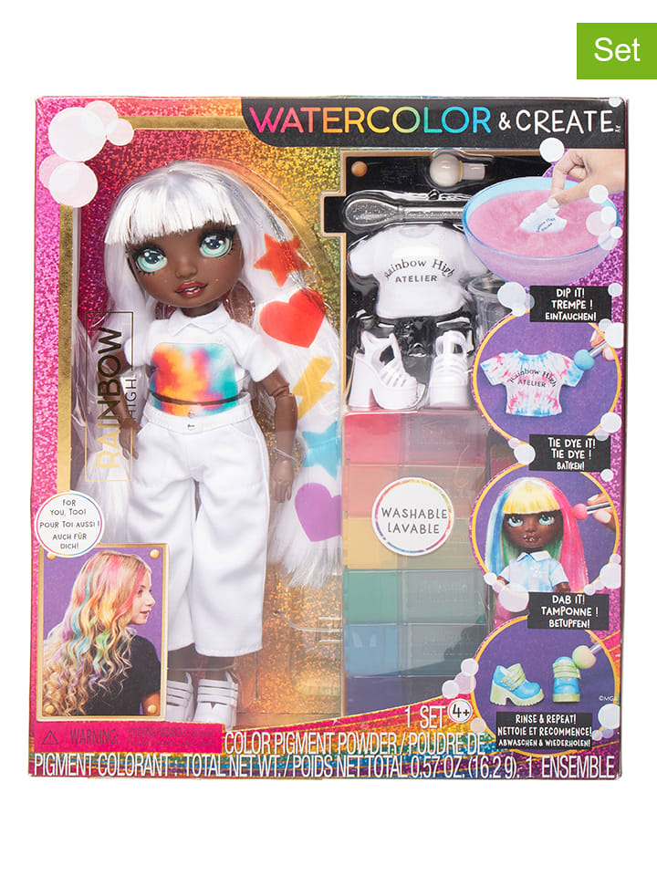 Puppe "Rainbow High Watercolor & Create-Green" - ab 4 Jahren - onesize