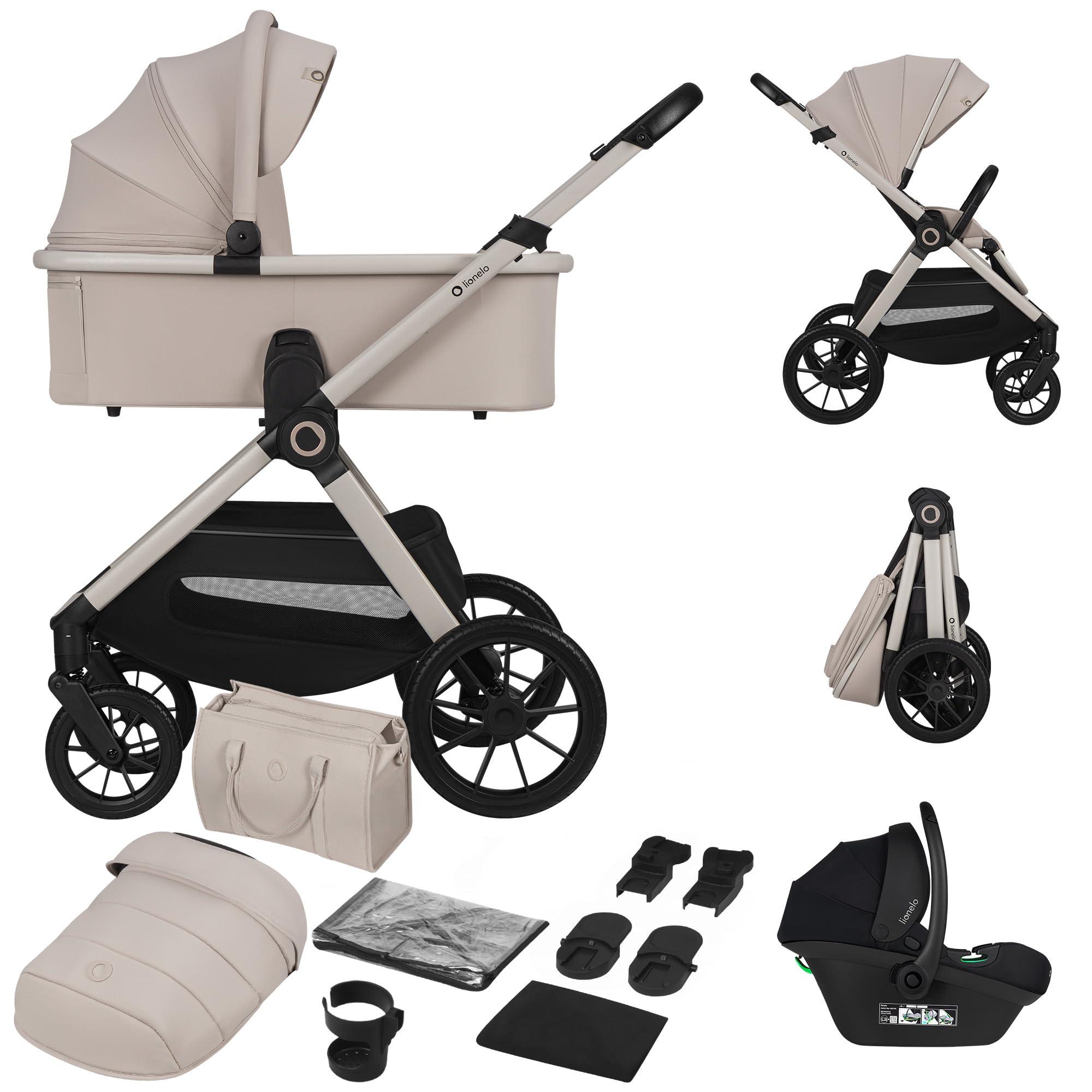 Kinderwagen mit Reisebettaufsatz - 3-in-1 Kombi-Kinderwagen - i-Size Autositz - Buggy - geeignet für Kinder von 6 Monaten bis 48 Monaten