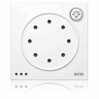 Ritto Portier Türsprechmodul mit Lichttaste weiß, (Bus-System)