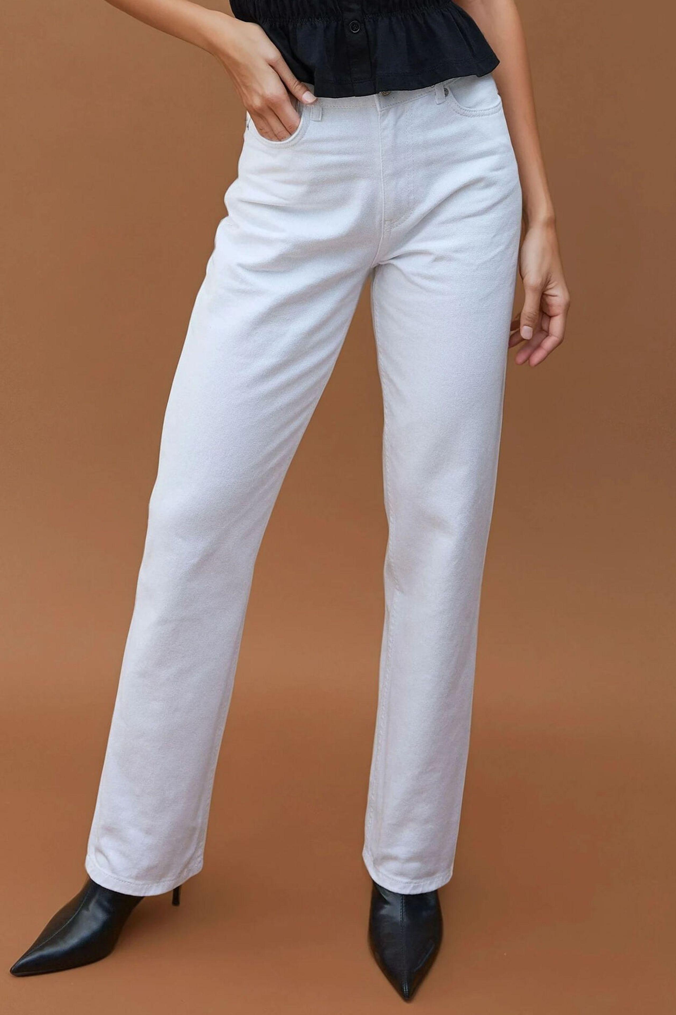 Hoge Taille Rechte Jeans