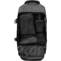 Normani Reisetasche mit Rucksackfunktion 90 L mit 4 Kleidertaschen, Koffer, Schwarz