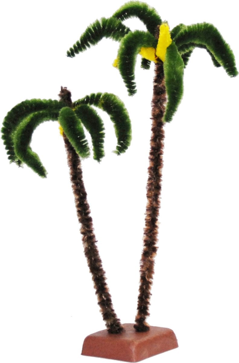 Euromarchi Miniatuur Beeldje Palmboom - 22 cm - Kunststof